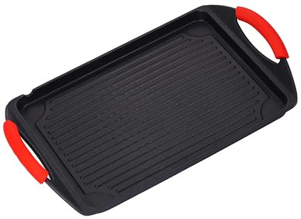 Innovacook Grill Plate with Silicone Grips, Long Lasting Grill Plate, Innovative Cookware, Suitable for All Cooking hobs