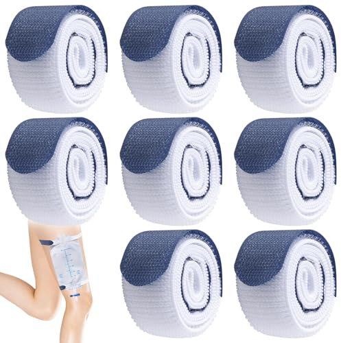 8 Stück Beinbeutel Halterung, Katheter Beinbeutel Gurte, Fixierbänder für Katheter, Katheterbefestigungsband, Katheterhalter Stabilisierung Gerät, Befestigungsgur für Katheterfixierung