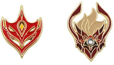 Gen Shin Abzeichen Gen Shin Ajax Masken Figur Abzeichen Tartaglia Brosche Pin Fans Sammlung