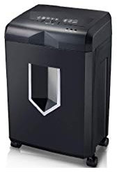 ZHCHAO Shredder with Wheels-Low Noise Heavy Duty High Security Level Micro Cut Paper,CD,Credit Card Home Office Shredder with Pullout Waste Bin
