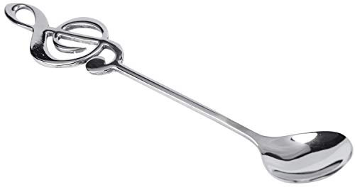 Jemcgrl 8 PièCes ThèMe de la Musique Mignonne Thé en Remuant CuillèRe CuillèRe à Café en Acier Inoxydable Note Forme Petite CrèMe GlacéE Dessert Scoop Flatware