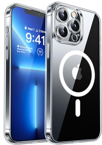 CANSHN für iPhone 13 Pro Hülle mit Kameraschutz, Transparent