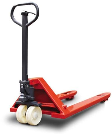 BADIKA Manueller Palettenhubwagen Mobile Palette Handhubwagen mit hydraulischem Wiegesystem for unwegsames Gelände, tragbar, robust, 2T, 2,5T, 3T, 5T(Yellow,2.5T 1220Nylon Wheel)