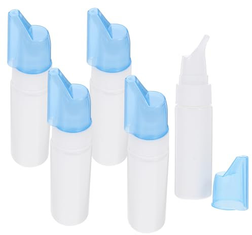 TOVINANNA 5piezas Botella De Spray Nasal De Plástico Pe Mini Botella Rociadora Niebla Fina Para Pulverización Nasal Portátil y Rellenable