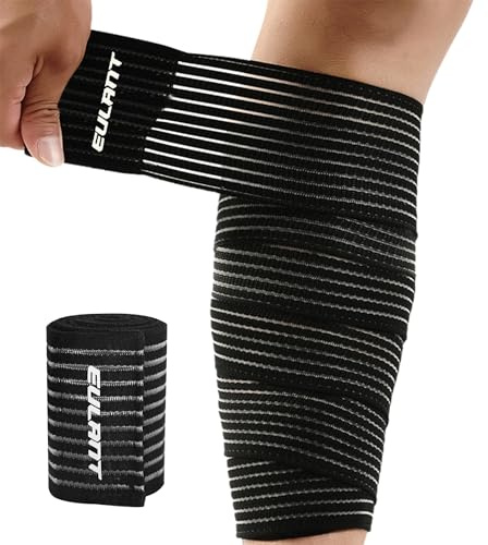 EULANT Fasce Elastiche da 180cm, per gomiti/gomiti/fasce elastiche per ginocchia/caviglia/bendaggio di sostegno per cosce, fasciatura a compressione