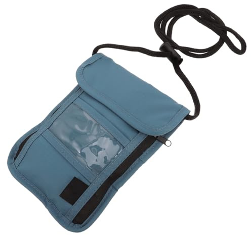 Holibanna Passhülle mit Transparentem Fenster Leichter Nylon Reisepass Organizer für Damen und Herren für Sicheres Reisen und Aufbewahrung von Dokumenten
