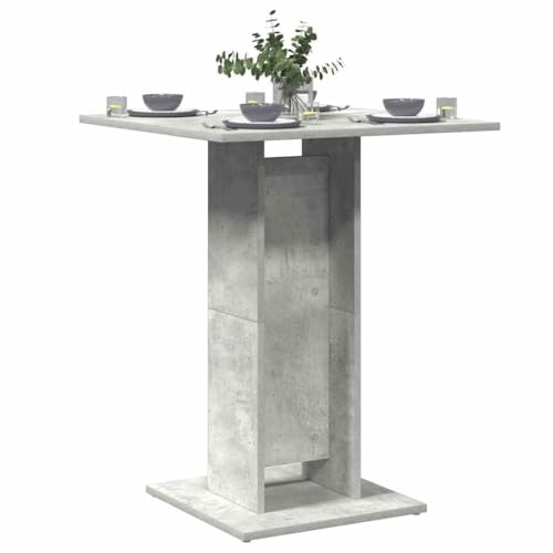Generico Tavolo da Bistrot Grigio Cemento 60x60x75 cm Legno Multistrato,Mobili,Tavoli,Tavoli da Cucina e Sala da pranzo-802106