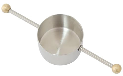 Misurino Jigger in acciaio inossidabile da 30 ml, misurino per cocktail a fondo piatto con manico, misurini facili da pulire per il bar di casa