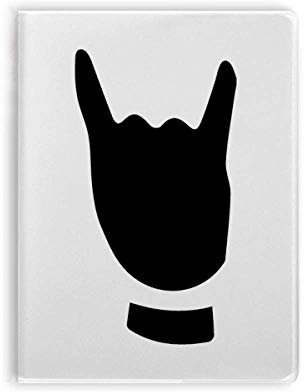 Corna Gesture Notizbuch mit Umrissmuster, weicher Einband