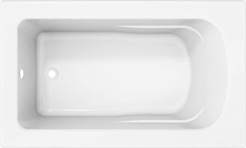 PROFLO PFS6036N Lansford 60 x 36 Drop In Acrylic Soaking Tub with Reversible Drain and Overflow - White
