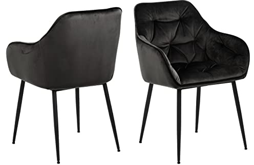 AC Design Furniture Bentley Matrumsstol med armstöd, brun, H: 83 x B: 58 x D: 55 cm