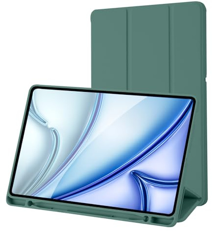 Case for Samsung Galaxy Tab S6 Lite Tablet with Pencil Holder(SM-P620N/P625N/P610/P613/P615/P619), Cover for Samsung Galaxy Tab S6 Lite 10.4 inch 2024/2022/2020 (Pine Green)