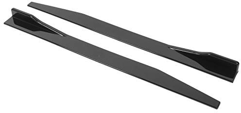 Keenso Minigonna Laterale per Auto, 2 Pezzi Minigonna Laterale per Auto Splitter Lip Winglet Diffusore Universale für Limousine und Fließheckbac 120 Cm / 47,2 Pollici Nero Lucido