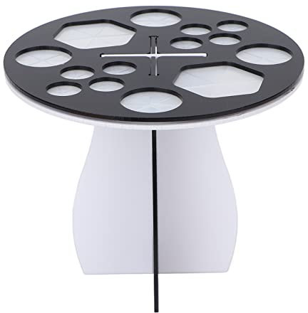 Estante de Secado de Brochas de Maquillaje, Soporte para Secador de Brochas de 14 Orificios para Exhibir, Almacenar y Secar Brochas, Fácil de Montar, Diseño Portátil, Adecuado