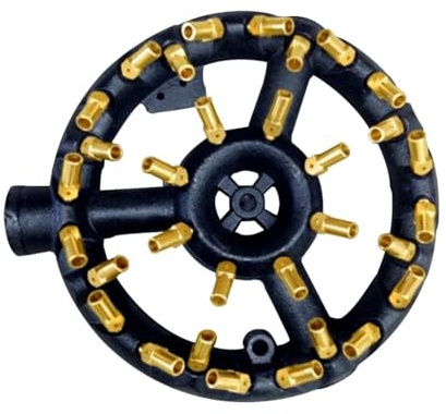 Joywayus Brûleur à jet de gaz naturel 32 embouts pour wok, sauté, grill, corps en fonte