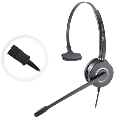 Mono Plantronic-QD-headset med mikrofon – för kablar med snabbkopplingsanslutning för Call Center Office (VT6932QD)