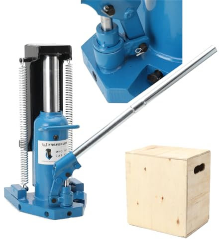 QWEXOB hydraulischer Wagenheber, Stockwagenheber, Stempel-Wagenheber, Tragkraft Zehe: 5 Tonnen/Spitze: 10 Tonnen, gefertigt aus Qualitätsstahl