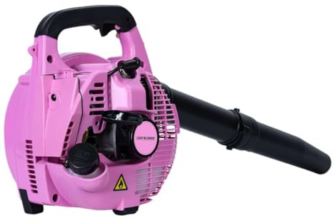 Utaxuper Soplador de hojas de gasolina de 2 tiempos, 26 cc, 380 CFM con carcasa de rejilla de protección, motor refrigerado por aire, portátil para el cuidado del césped, limpieza de nieve, limpieza