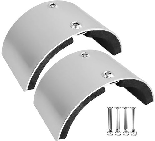 WZWTYSM Trockenbau-Stelzenersatzteil, rostfreie Gebogene Platte, Beinmanschetten-Set für Zubehör, Befestigungsteile, Komfortgurte, 2 Stück