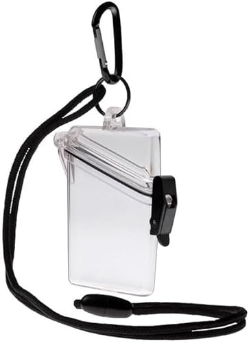 Transparente, transparente, wasserdichte Ausweishülle, wasserdichte Sporthülle, vertikale Ausweishalter mit Umhängeband und Schlüsselanhänger, Identifikationsabzeichen und Zubehör,
