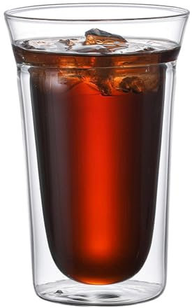 Tazze da caffè in – Bicchiere minimalista a doppia parete in – Bicchieri termici isolati, tazze da caffè in sono ideali come regalo per coppie, mamme, amici, fieri