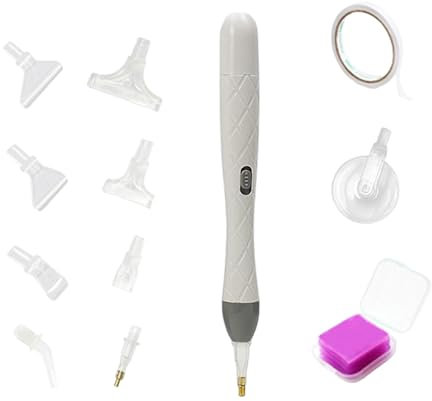 Générique Outils De Design D'ongles,Kit d'Outils Manucure Ergonomiques - Artisanat Avec 9 Têtes De Remplacement Pour Débutants Adultes Projets Créatifs Maison