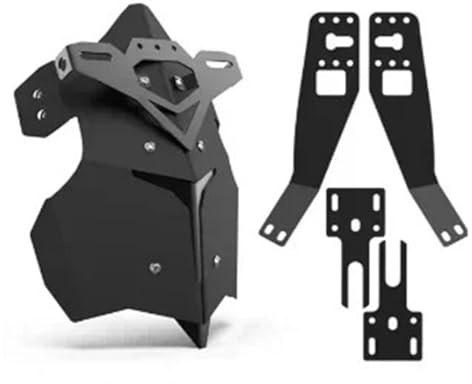 Moto paraspruzzi Copertura Parafango Posteriore In Lega Di Alluminio CNC Per Moto Parafango Ruota Paraspruzzi Fango E Polvere 1x(Nero)