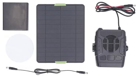 Riscaldatore Solare Portatile Per Serre, Pollai, Cucce, Campeggio E Camper. Pannello Radiante Per Esterni, Adatto A Tutte Le Stagioni(20.1W)