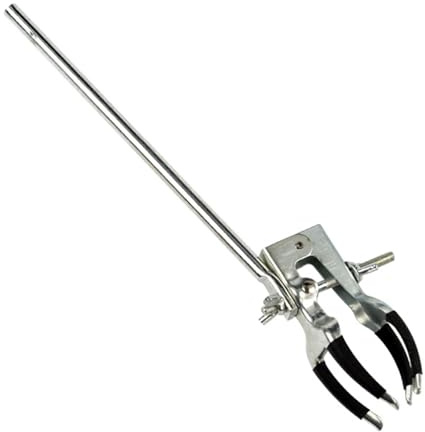 Pince de laboratoire multifonctionnelle avec 4 griffes métalliques réglables en métal pour laboratoire, support de flasque
