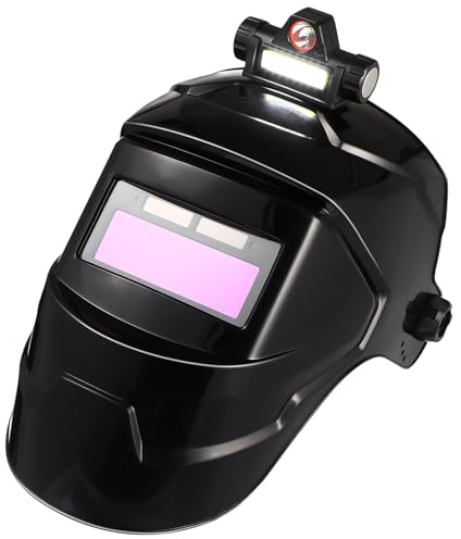 Healvian Welding Hood Helmet with Auto Darkening Lens, Safety Welder Mask Headgear for Tig and Electric Welding Tasks