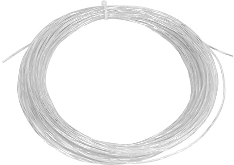 aqxreight 12 2m 30mm Corde per Racchette da Tennis Corde per Racchette da Tennis in Nylon Elastico Sostituzione per da Bianche Medie e Stron per da TennisRacchetta da in Nylon (White)