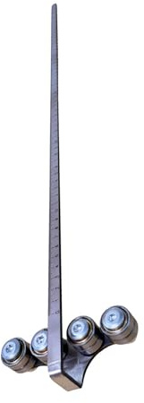 Posizionatore regolabile, Guida per circolare, Righello da 76 x 38 cm con scorrevole, Binario di taglio in acciaio inossidabile, Guida parallela con misuratore di misura, Strumento