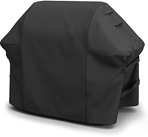 Grill Cover for Weber Spirit 200/300 Series, Also Fits for Spirit II 300, Double Straps and Built-in Vents, Durable & Waterproof, 52-Inch, Black
