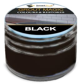 Smartseal Grout Magic – Black, 20ml – Professional Reviver & Colour Restorer – Long-Lasting Sealer Superior to Grout Pens & Paint – 15-Year Durability