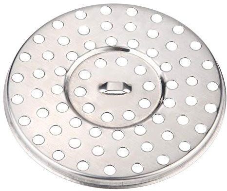 Cafopgrill Scarico a Pavimento Rotondo in Acciaio Inox, 8,5 cm di Diametro Scarico per Doccia Balcone Scaricatori di drenaggio Griglia di Scarico colino per Bagno Cucina WC Giardino Esterno