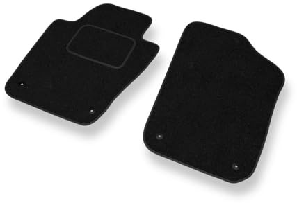Mossa Fußmatten Auto passend für SEAT Ibiza IV (2008-2017) 2 STK. schwarz S | Hatchback
