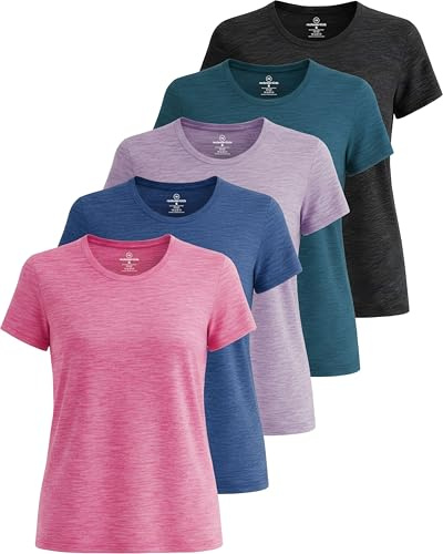 Real Essentials T-shirt för kvinnor, Set 7, XXL