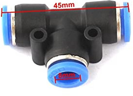 Garden Hose Sprinkler 35pcs 6mm/8mm Hose Quick Coupling Garden Mist Spray 3-Way Adapter Pneumatic Air Hose Fittings High Pressure Mist Parts (Color : 8mm)