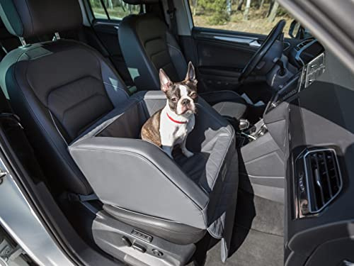 PillowPrim Hundeautositz, Hundedecke Auto Rückbank, Transportbox Katze, Hundebox, Hundekorb, Hundegeschirr, Hundebett, Hundekörbchen… (Asche)
