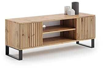 KOBI TV-skåp Focus | 135 x 40 x 49 cm | Industriell stil | RTV underskåp | TV-bord
