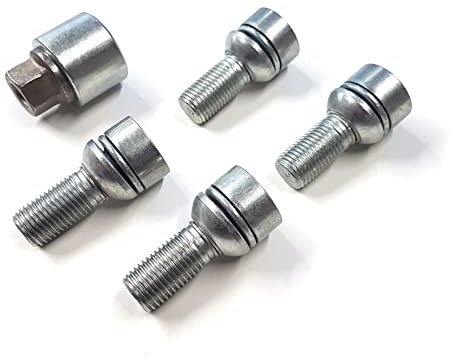 Volkswagen WHT002537 Radschraube M14x1.5x27 diebstahlhemmend Adapter Aluminiumfelge Radbolzen *** Codierung zufällig! ***