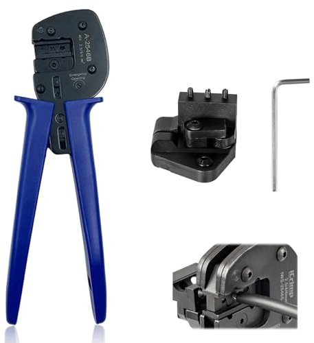 MC4 Crimpadora de herramientas de crimpado solar con función de pelado y corte para cables fotovoltaicos de panel solar (26-10 AWG)