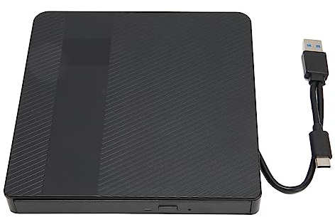 Haofy Graveur de DVD RW, Lecteur de DVD Externe Universel USB3.0, Réduction du Bruit de Mouvement Silencieux pour Ordinateur de Bureau