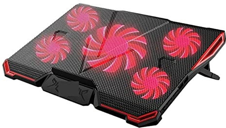 Base Refrigeradora Portátil USB Laptop Cooling Pad Fan Gaming Light Notebook Cooler para Laptop Ángulo Ajustable Ventilador para Portátil