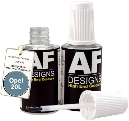 Alex Flittner Designs Lackstift für Opel HELIOTROP metallic 20L schnelltrocknend 2x20ml Autolack