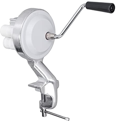 Macchina per Pasta Manuale in Alluminio, Pressa per Pasta Portatile a Manovella per, Macchina per Fare la Pasta e Igienica, Argento