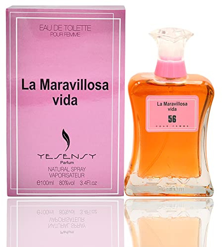 GECO Green ECOmmerce La Maravillosa Vida Damenduft, Eau de Toilette, 100 ml, süßer Puderduft mit Birne und Praline, umhüllender und fröhlicher Duft