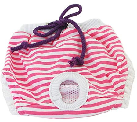 Toddmomy Wiederverwendbare Waschbare Hundehosen Für Weibliche Hunde Verstellbare Hygieneunterlagen Aus Baumwolle Komfortable Saugfähigkeit Für Und Läufigkeit Für Kleine Bis Mittlere