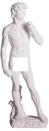 Mqnnfc Escultura de Resina de David, Adorno de Mesa Vintage Europeo, Estatua del Cuerpo de David de Miguel Ángel, for Sala de Estar, Dormitorio, Sala de Estudio, Oficina, recepción de Hotel(Small)