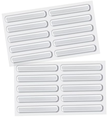 20 Pcs Door Silencer, Furniture Bumper Strips, Cabinet Door Bumpers, Noise Reduction Pads for Quiet Closing, Protective Bumpers for Doors and Drawers